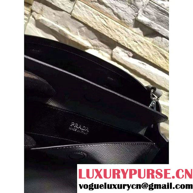 Prada BN2838 Saffiano Cuir Leather Double Bag Grey (2A193-6050605 )