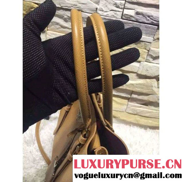 Prada BN2838 Saffiano Cuir Leather Double Bag Cinnamon (2A193-6050606 )