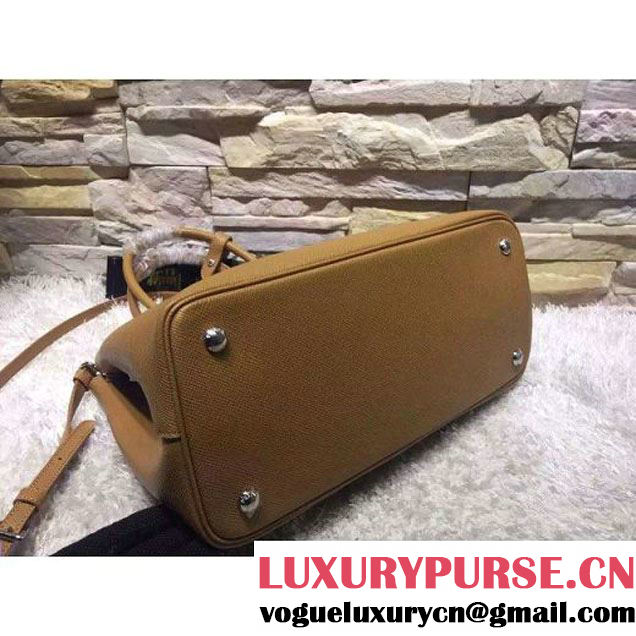 Prada BN2838 Saffiano Cuir Leather Double Bag Cinnamon (2A193-6050606 )