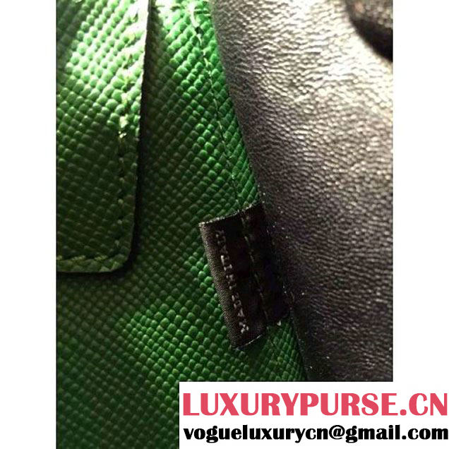 Prada BN2838 Saffiano Cuir Leather Double Bag Green (2A193-6050607 )