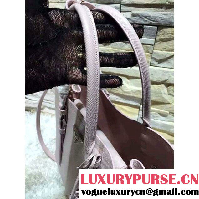 Prada BN2838 Saffiano Cuir Leather Double Bag Light Pink (2A193-6050610 )