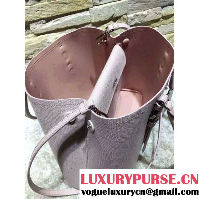 Prada BN2838 Saffiano Cuir Leather Double Bag Light Pink (2A193-6050610 )