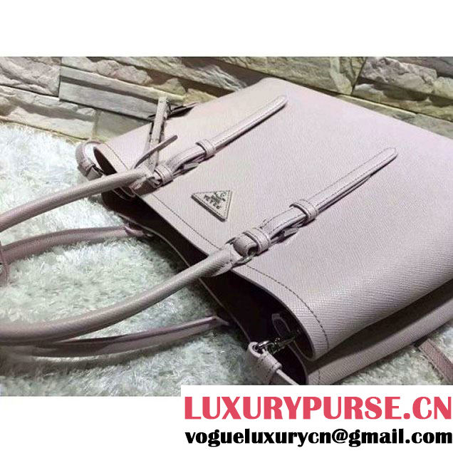 Prada BN2838 Saffiano Cuir Leather Double Bag Light Pink (2A193-6050610 )