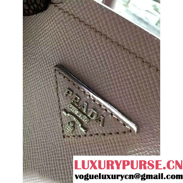 Prada BN2838 Saffiano Cuir Leather Double Bag Light Pink (2A193-6050610 )
