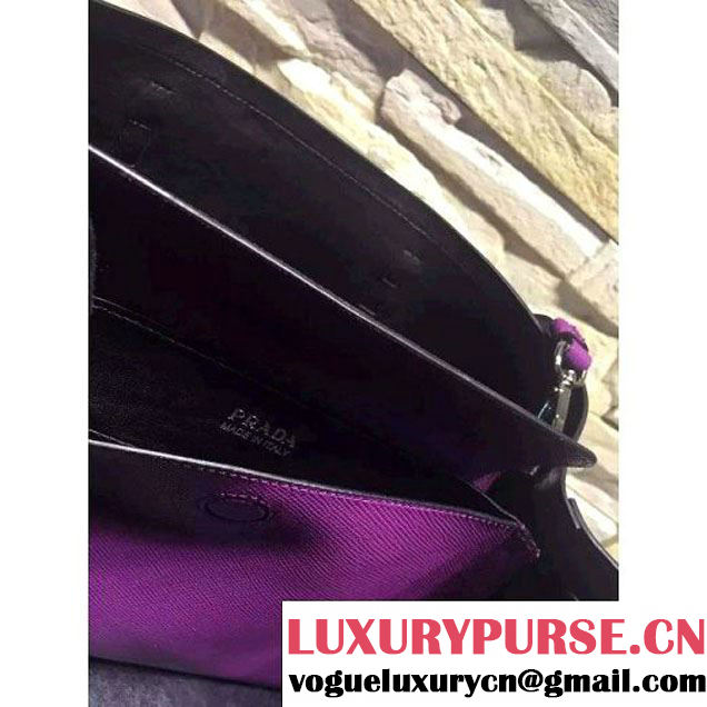 Prada BN2838 Saffiano Cuir Leather Double Bag Purple (2A193-6050613 )