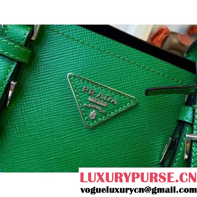 Prada 2828 Saffiano Cuir Leather Double Bag Green (2A016-6050514 )