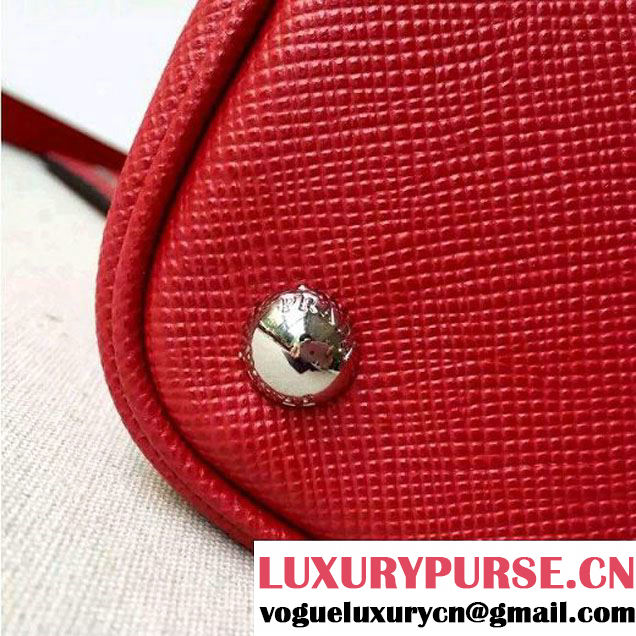 Prada 2828 Saffiano Cuir Leather Double Bag Red (2A016-6050518 )