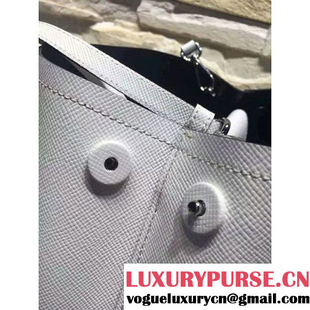 Prada 2828 Saffiano Cuir Leather Double Bag White (2A016-6050519 )