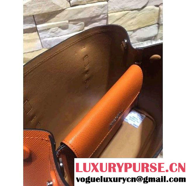 Prada 2828 Saffiano Cuir Leather Double Bag Orange (2A193-6050521 )
