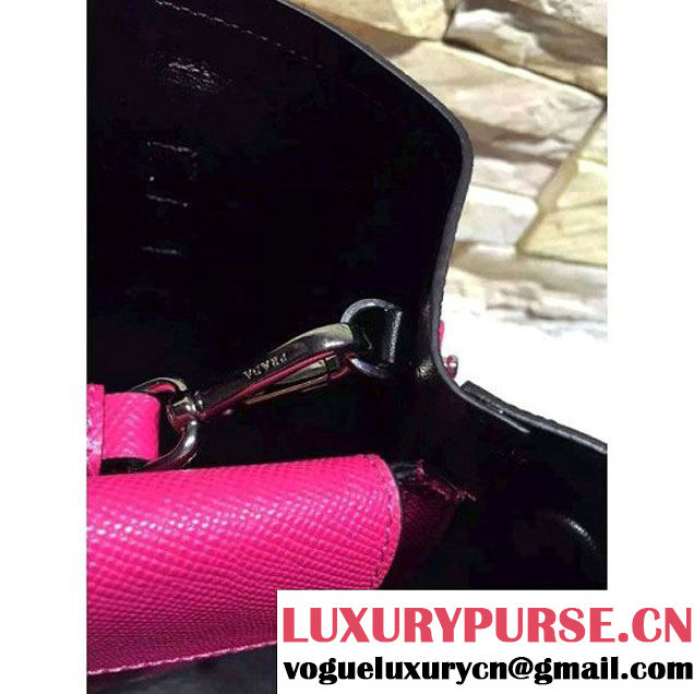 Prada 2828 Saffiano Cuir Leather Double Bag Fuchsia (2A193-6050522 )