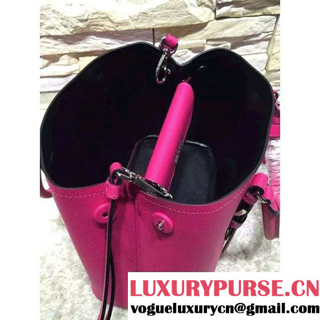 Prada 2828 Saffiano Cuir Leather Double Bag Fuchsia (2A193-6050522 )