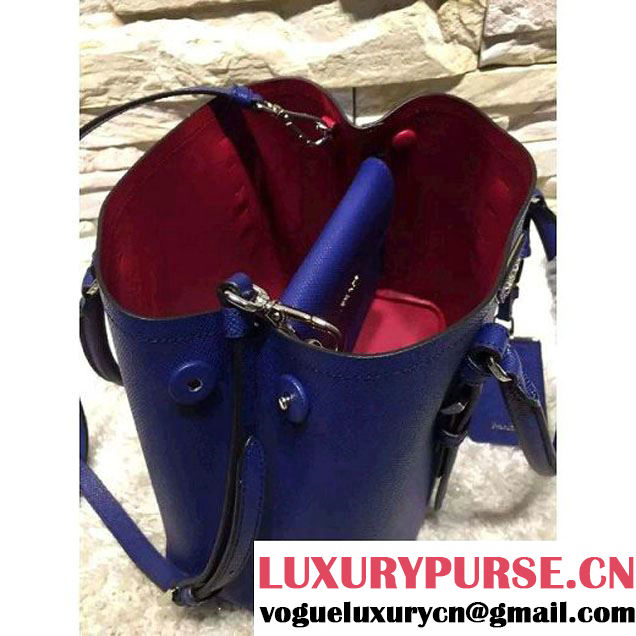 Prada 2828 Saffiano Cuir Leather Double Bag Blue (2A193-6050523 )