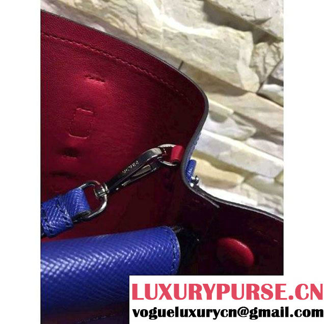 Prada 2828 Saffiano Cuir Leather Double Bag Blue (2A193-6050523 )