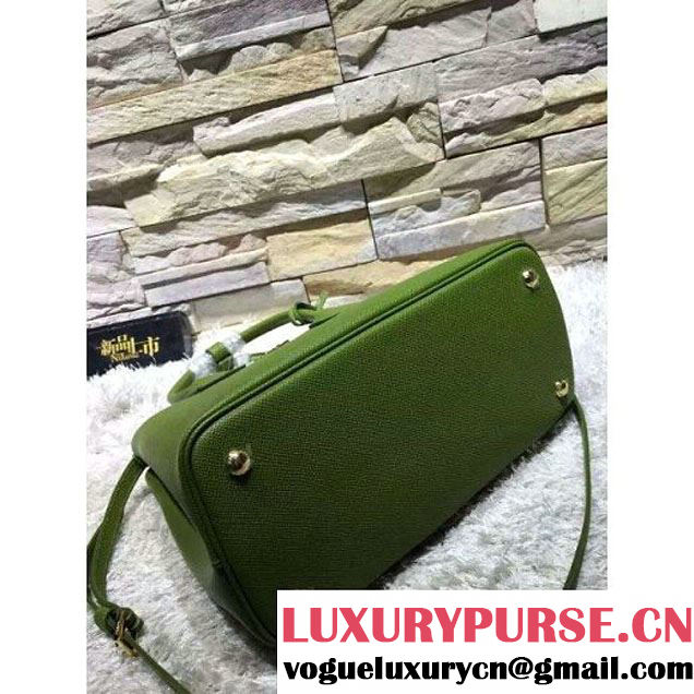 Prada 1BG775/1BG887 Saffiano Cuir Leather Tote Double Bag Green (2A193-6050526 )