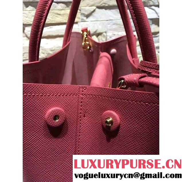 Prada 1BG775/1BG887 Saffiano Cuir Leather Tote Double Bag Peach (2A193-6050529 )