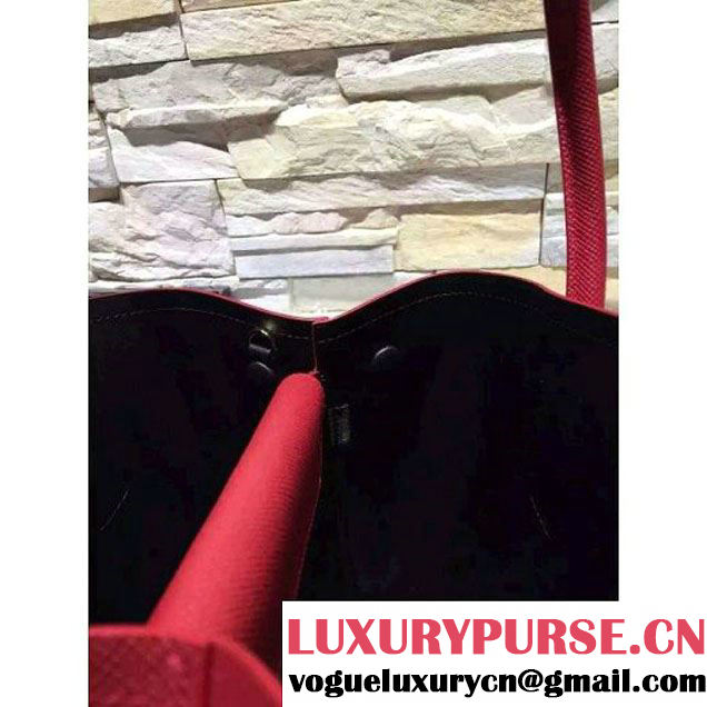 Prada 1BG775/1BG887 Saffiano Cuir Leather Tote Double Bag Red (2A193-6050530 )