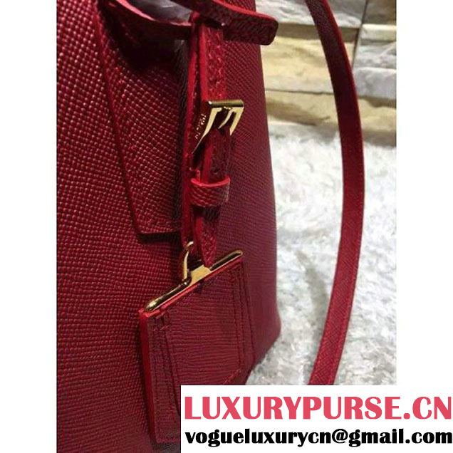 Prada 1BG775/1BG887 Saffiano Cuir Leather Tote Double Bag Red (2A193-6050530 )