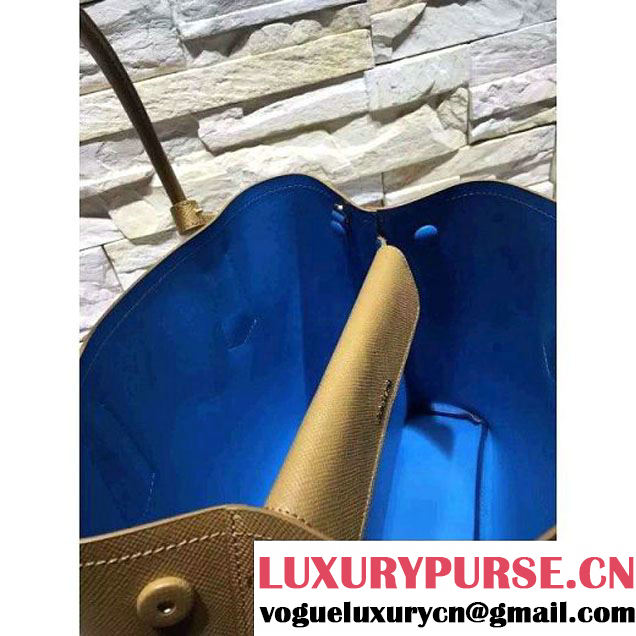 Prada 1BG775/1BG887 Saffiano Cuir Leather Tote Double Bag Cinnamon (2A193-6050531 )