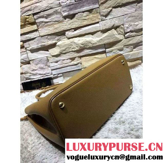 Prada 1BG775/1BG887 Saffiano Cuir Leather Tote Double Bag Cinnamon (2A193-6050531 )