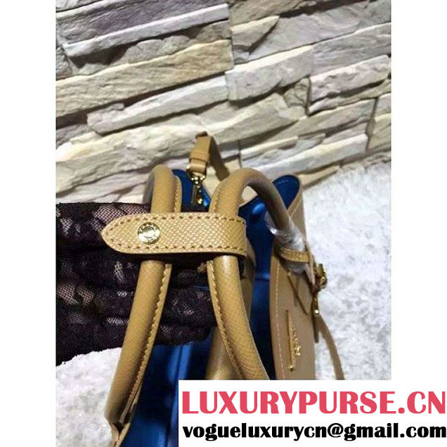 Prada 1BG775/1BG887 Saffiano Cuir Leather Tote Double Bag Cinnamon (2A193-6050531 )