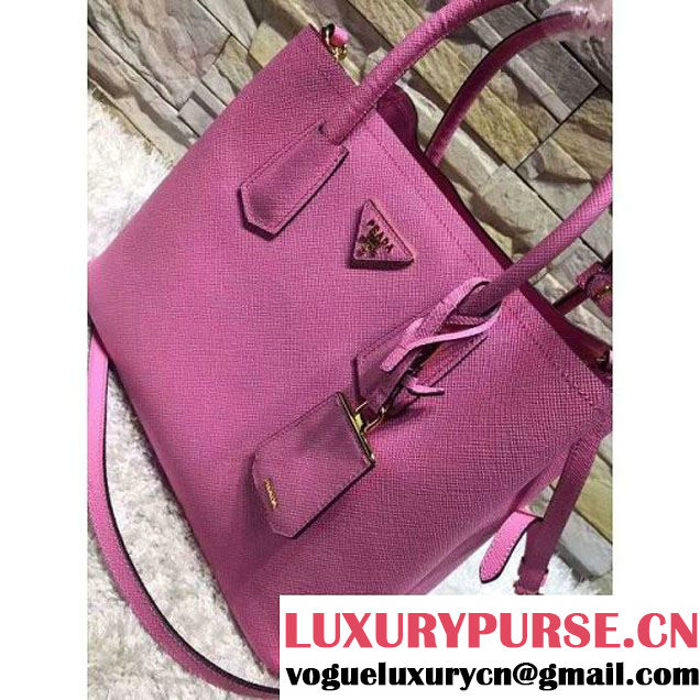 Prada 1BG775/1BG887 Saffiano Cuir Leather Tote Double Bag Pink (2A193-6050533 )