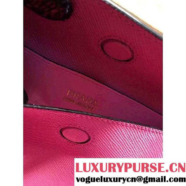 Prada 1BG775/1BG887 Saffiano Cuir Leather Tote Double Bag Pink (2A193-6050533 )