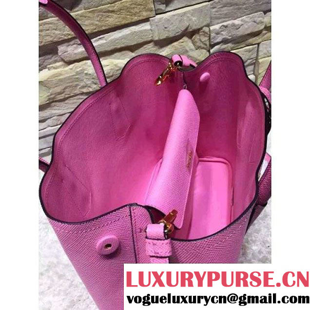 Prada 1BG775/1BG887 Saffiano Cuir Leather Tote Double Bag Pink (2A193-6050533 )
