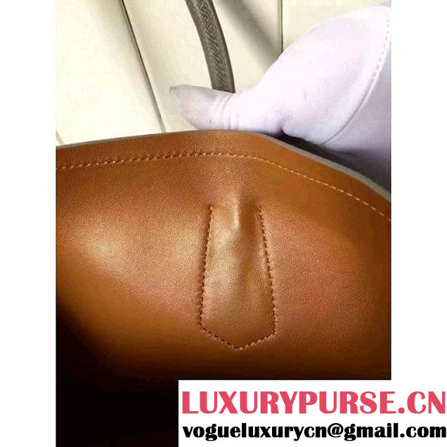 Prada Saffiano Leather Double Bag with Two-tone Handle Marble/Caramel 2016 (2A016-6051902 )