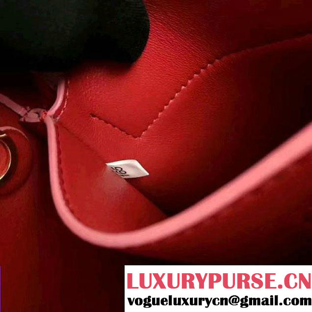 Prada 1BG775 Two-Tone Saffiano Leather Double Bag Pink/Red 2017 (GYF-7060152 )