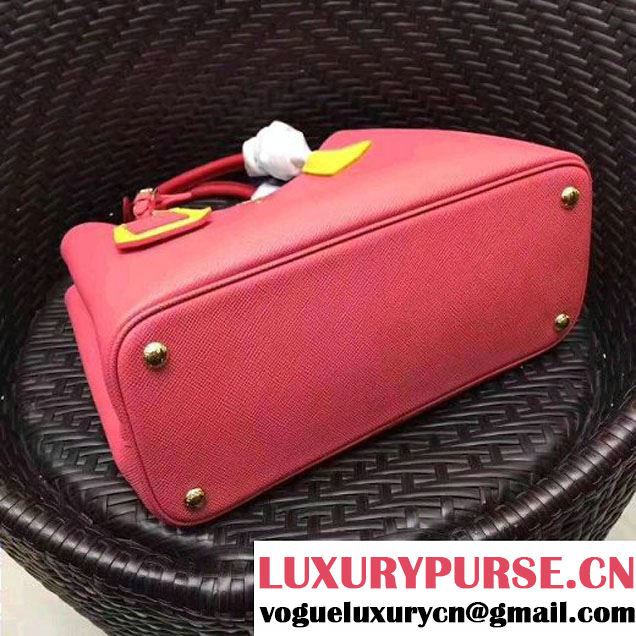 Prada 1BG775 Multicolored  Saffiano Leather Double Bag Rosy/Yellow/Red 2017 (GYF-7060156 )