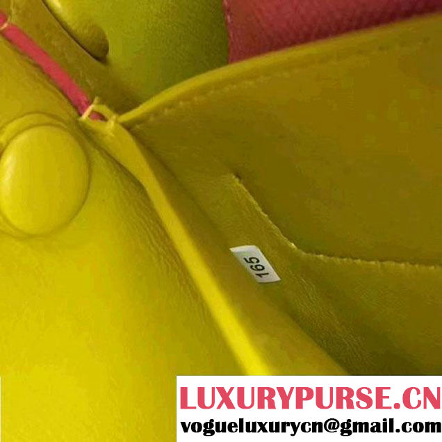 Prada 1BG775 Multicolored  Saffiano Leather Double Bag Rosy/Yellow/Red 2017 (GYF-7060156 )