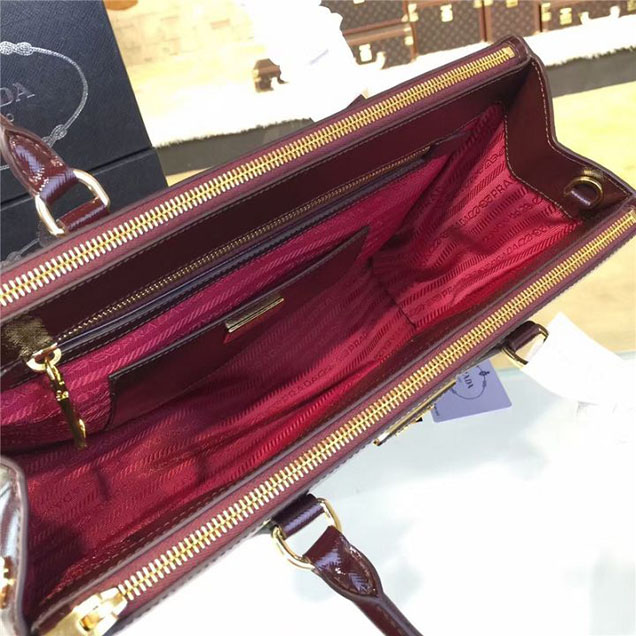 Prada Saffiano Leather Bag 28cm Fall Winter 2016 Bag Collection Bordeaux