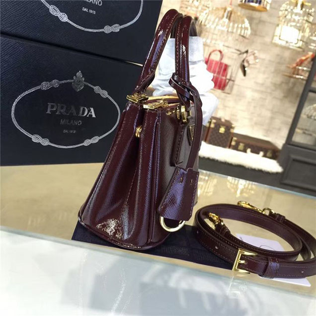 Prada Saffiano Mini Bag 18cm Fall Winter 2016 Bag Collection Bordeaux