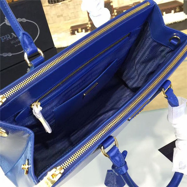 Prada Saffiano Leather Bag 33cm Fall Winter 2016 Bag Collection Electric Blue