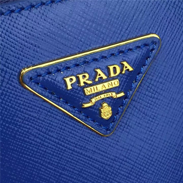 Prada Saffiano Leather Bag 33cm Fall Winter 2016 Bag Collection Electric Blue