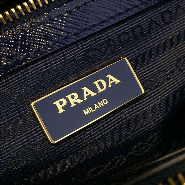 Prada Saffiano Leather Bag 28cm Fall Winter 2016 Bag Collection Dark Blue