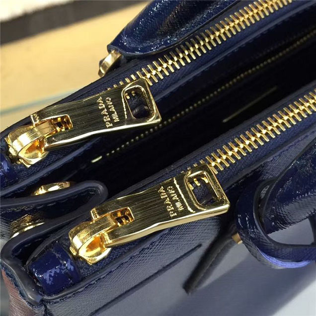 Prada Saffiano Leather Bag 28cm Fall Winter 2016 Bag Collection Dark Blue