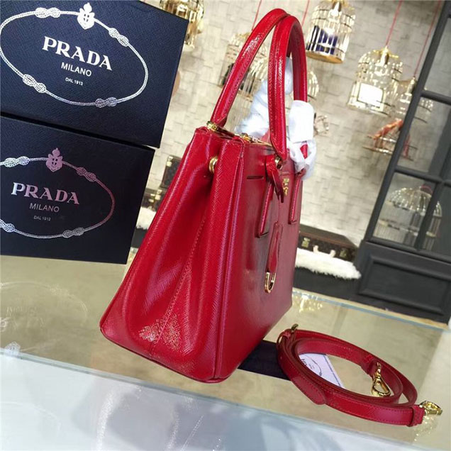 Prada Saffiano Bag 28cm Fall Winter 2016 Bag Collection Red
