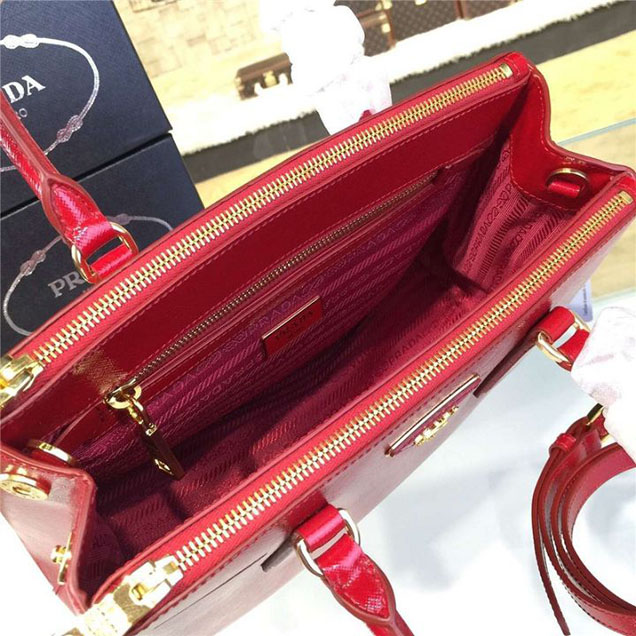 Prada Saffiano Bag 28cm Fall Winter 2016 Bag Collection Red