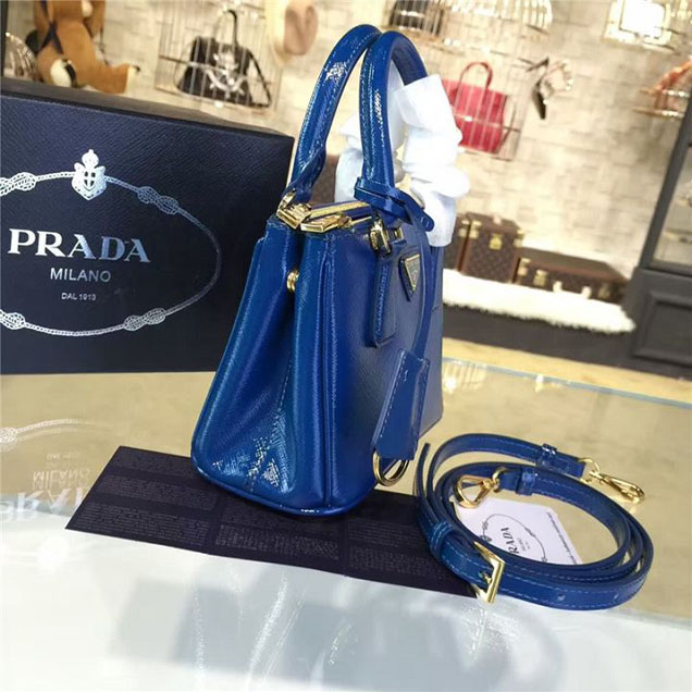 Prada Saffiano Mini Bag 18cm Fall Winter 2016 Bag Collection Dark Blue