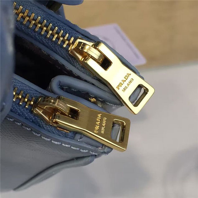 Prada Saffiano Mini Bag 18cm Fall Winter 2016 Bag Collection Light Blue