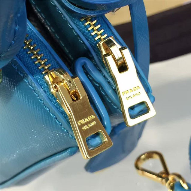 Prada Saffiano Mini Bag 18cm Fall Winter 2016 Bag Collection Turqouise Blue