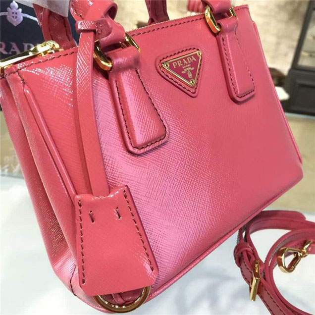 Prada Saffiano Mini Bag 18cm Fall Winter 2016 Bag Collection Rose Pink