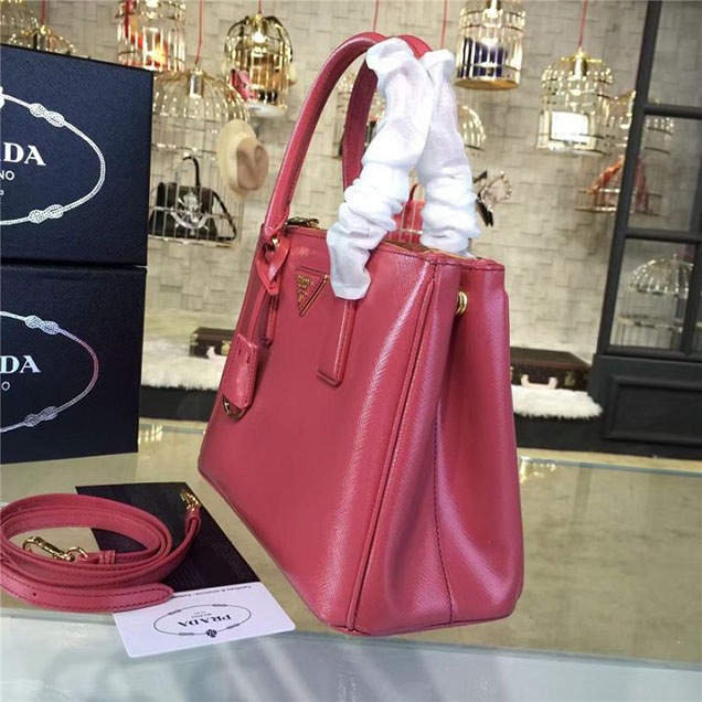 Prada Saffiano Leather Bag 28cm Fall Winter 2016 Bag Collection Rose Pink