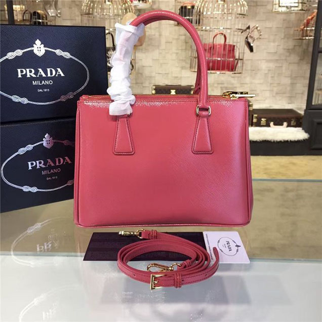 Prada Saffiano Leather Bag 28cm Fall Winter 2016 Bag Collection Rose Pink