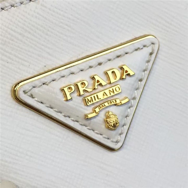 Prada Saffiano Leather Bag 28cm Fall Winter 2016 Bag Collection White