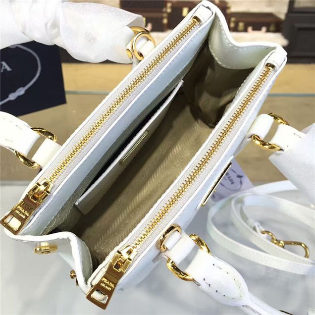 Prada Saffiano Leather Bag 28cm Fall Winter 2016 Bag Collection White