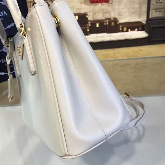 Prada Saffiano Leather Bag 28cm Fall Winter 2016 Bag Collection White
