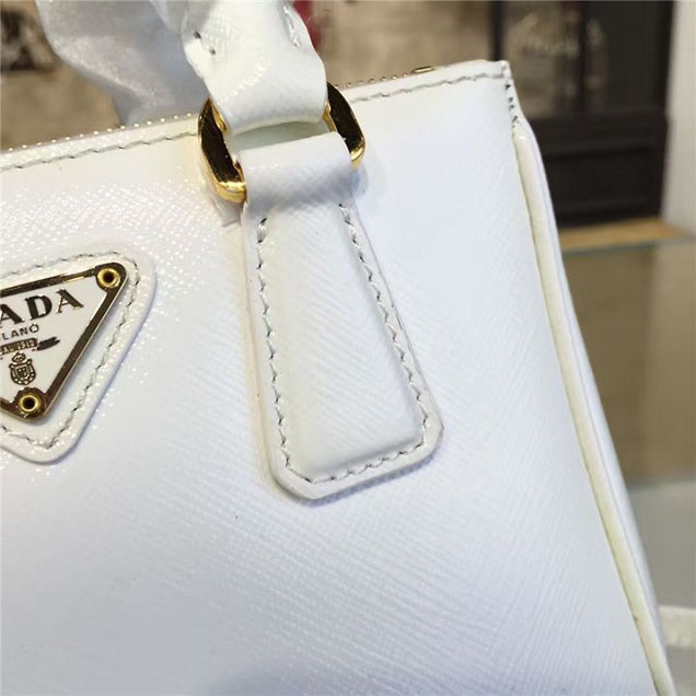 Prada Saffiano Mini Bag 18cm Fall Winter 2016 Bag Collection White