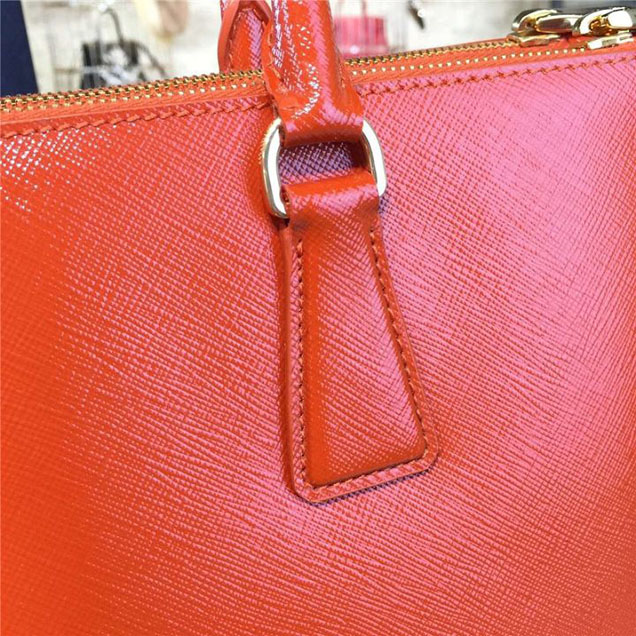 Prada Saffiano Leather Bag 33cm Fall Winter 2016 Bag Collection Orange